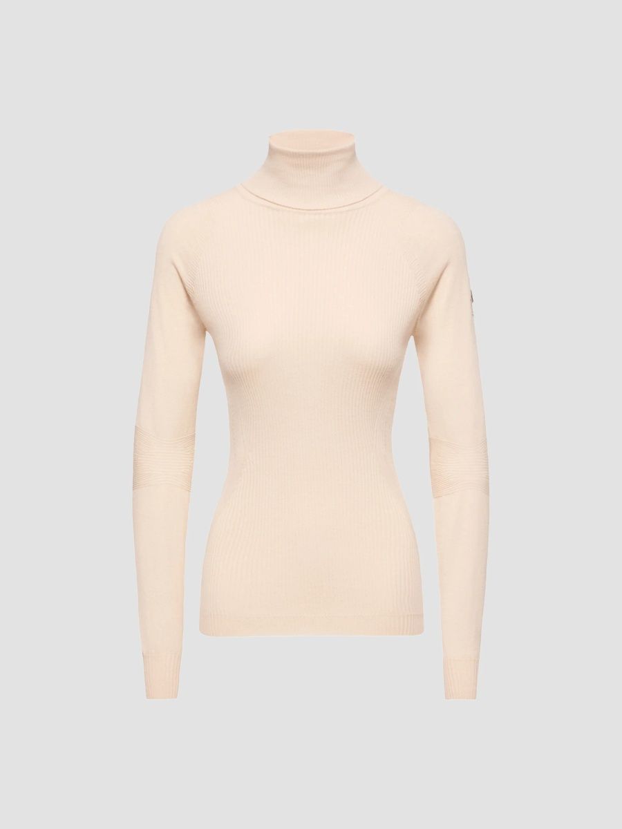 Moncler Grenoble Women's Sweater in Wool Blend - White Ivory - Size XS