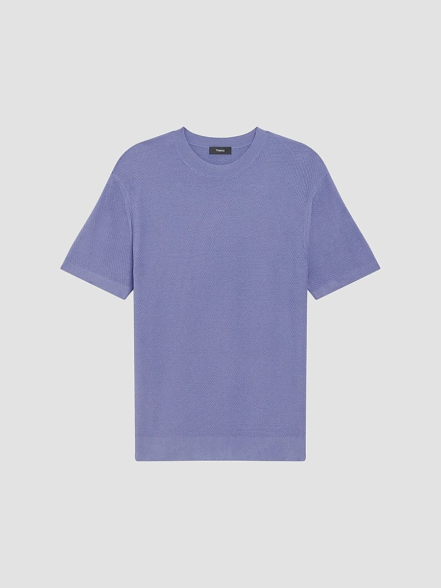Theory Men's Soris Crewneck T-Shirt - Purple - Size XXL
