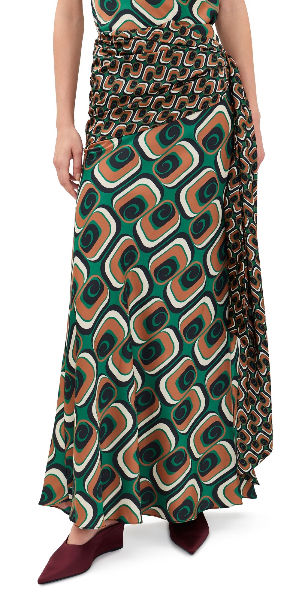 MISA Mana Skirt Emerald Tile Mix XXS