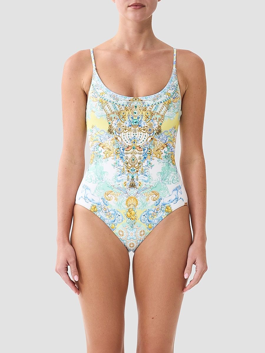 Women's Dial Up The Tile One-Piece Swimsuit - Dial Up The Tiles - Size Medium