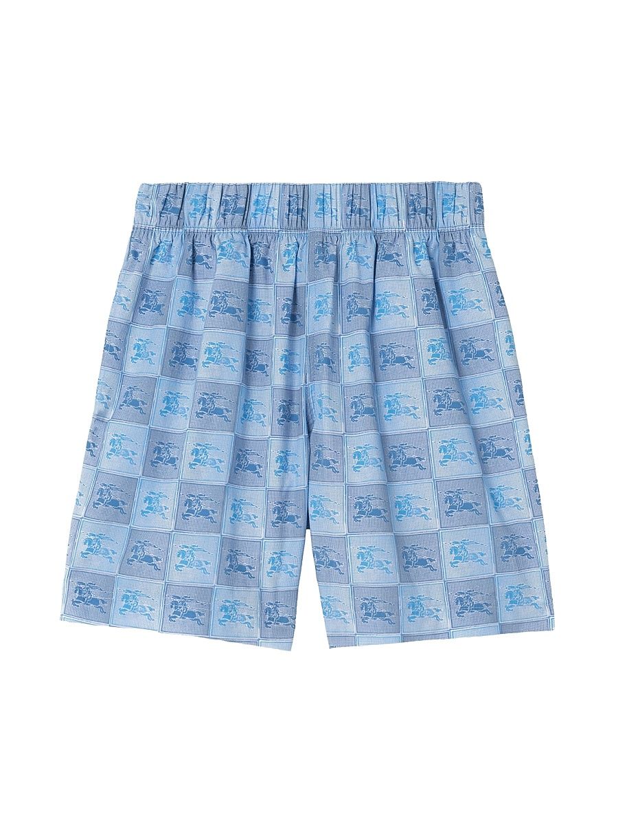Little Boy's & Boy's Check EKD Shorts - Cornflower - Size 8