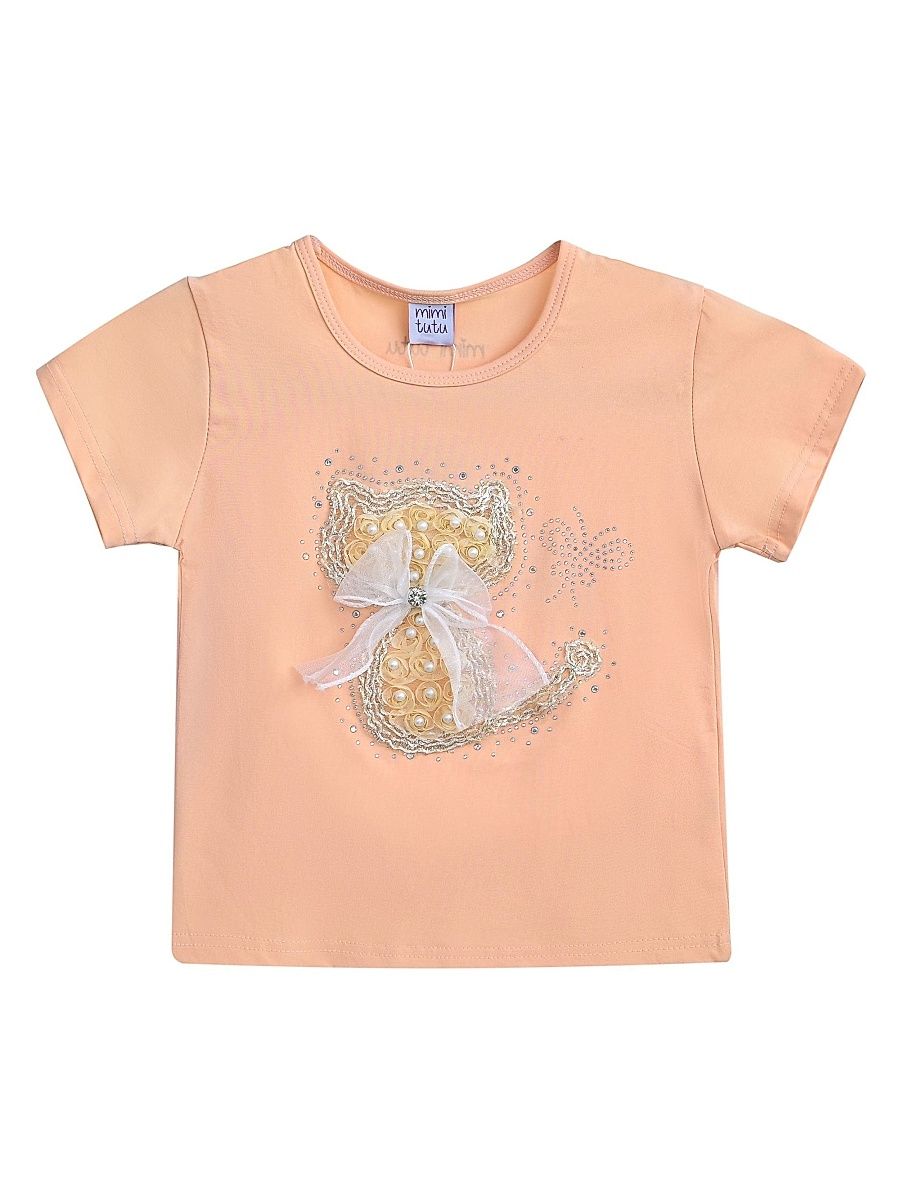 Baby Girl's, Little Girl's & Girl's Cat T-Shirt - Peach - Size 3