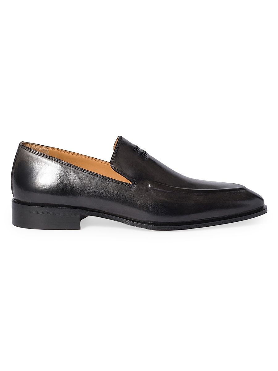 Women's Leather Loafers - Black - Size 12