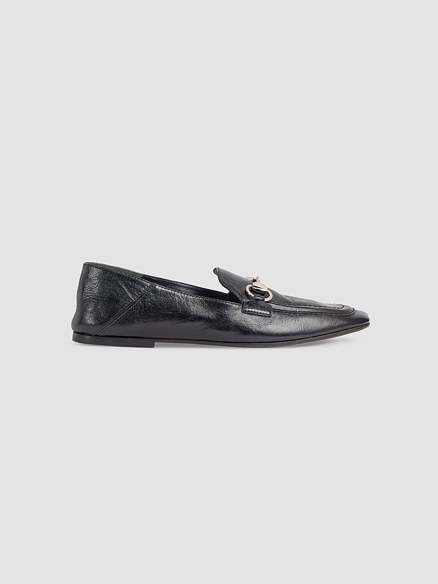 Women's Jordaan Soft Leather Loafers - Black - Size 10.5