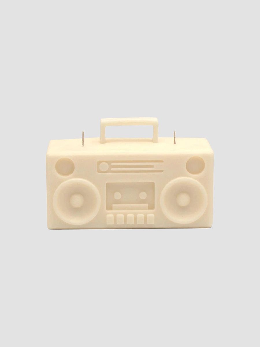 Boom Box Candle - White