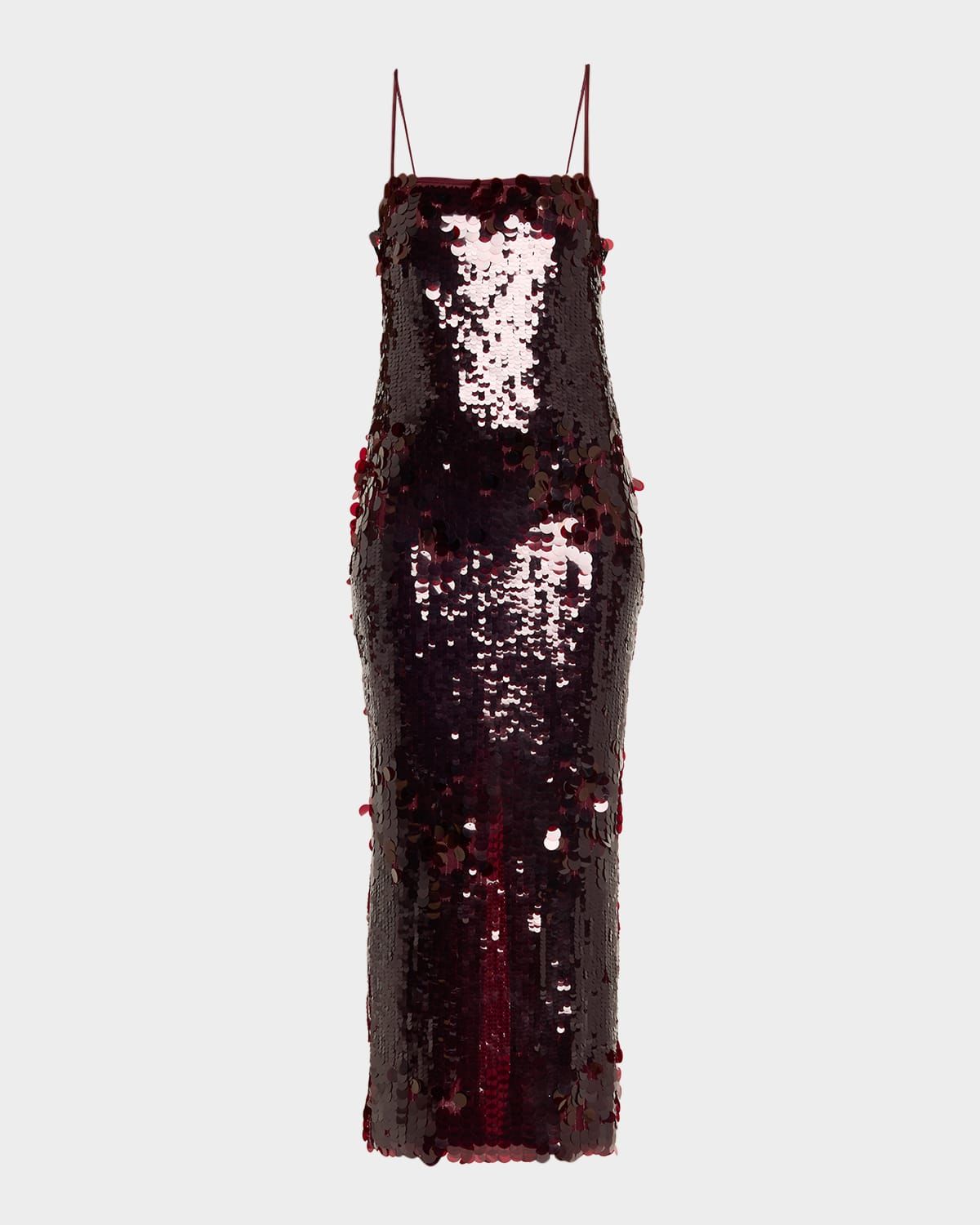 Alana Sleeveless Sequined Midi Dress