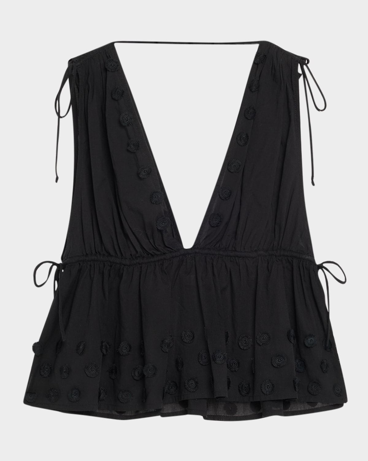 Anya Plunge V-Neck Coverup Top