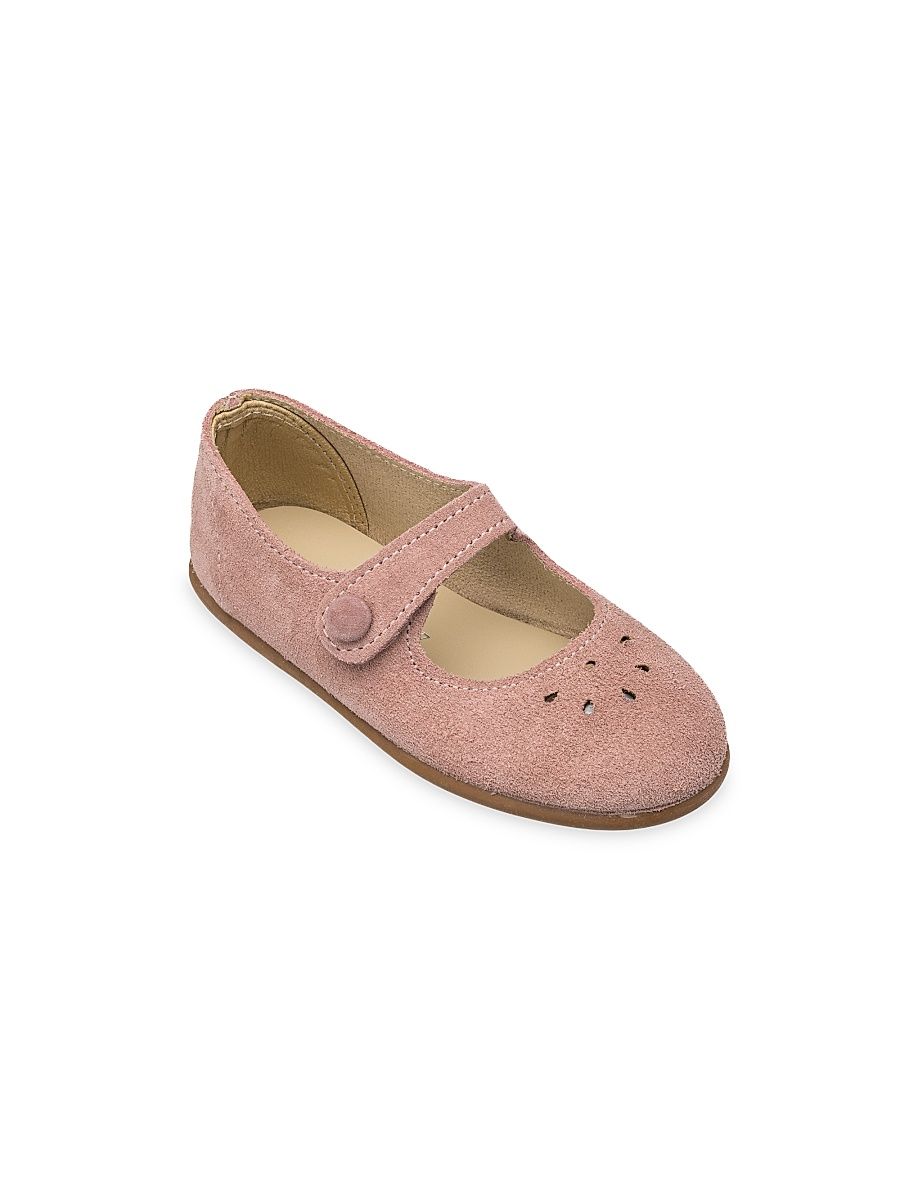 Little Girl's & Girl's Andi Mary Jane Shoes - Suede Rose - Size 10 (Toddler)