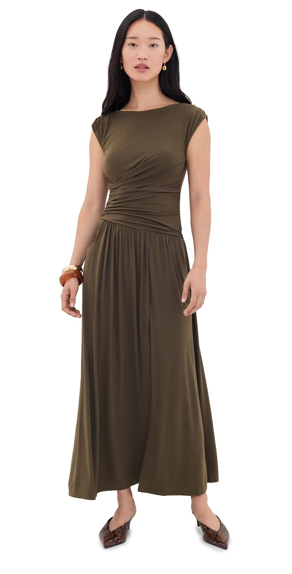 PAIGE Kalindi Dress Fern L