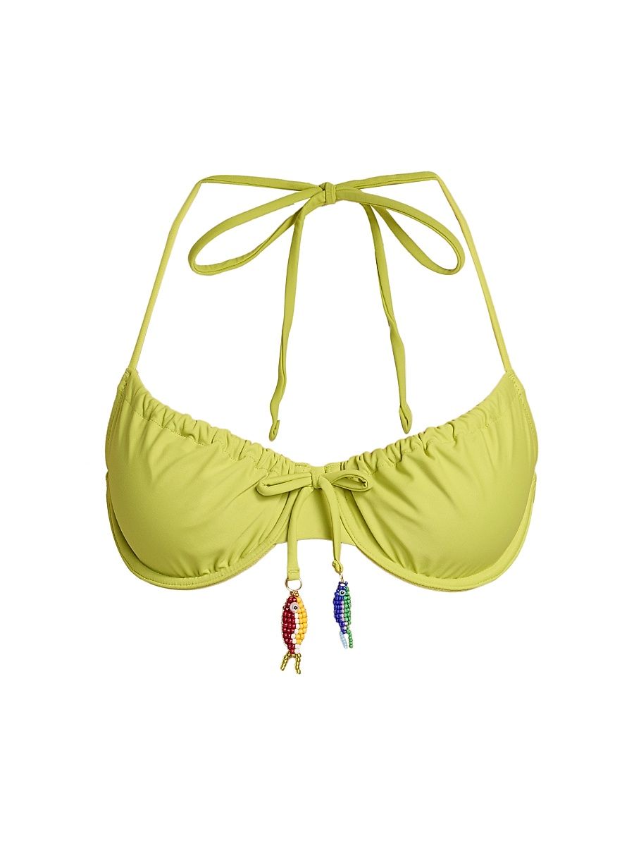 Women's The Lolita Bikini Top - Guava - Size Large