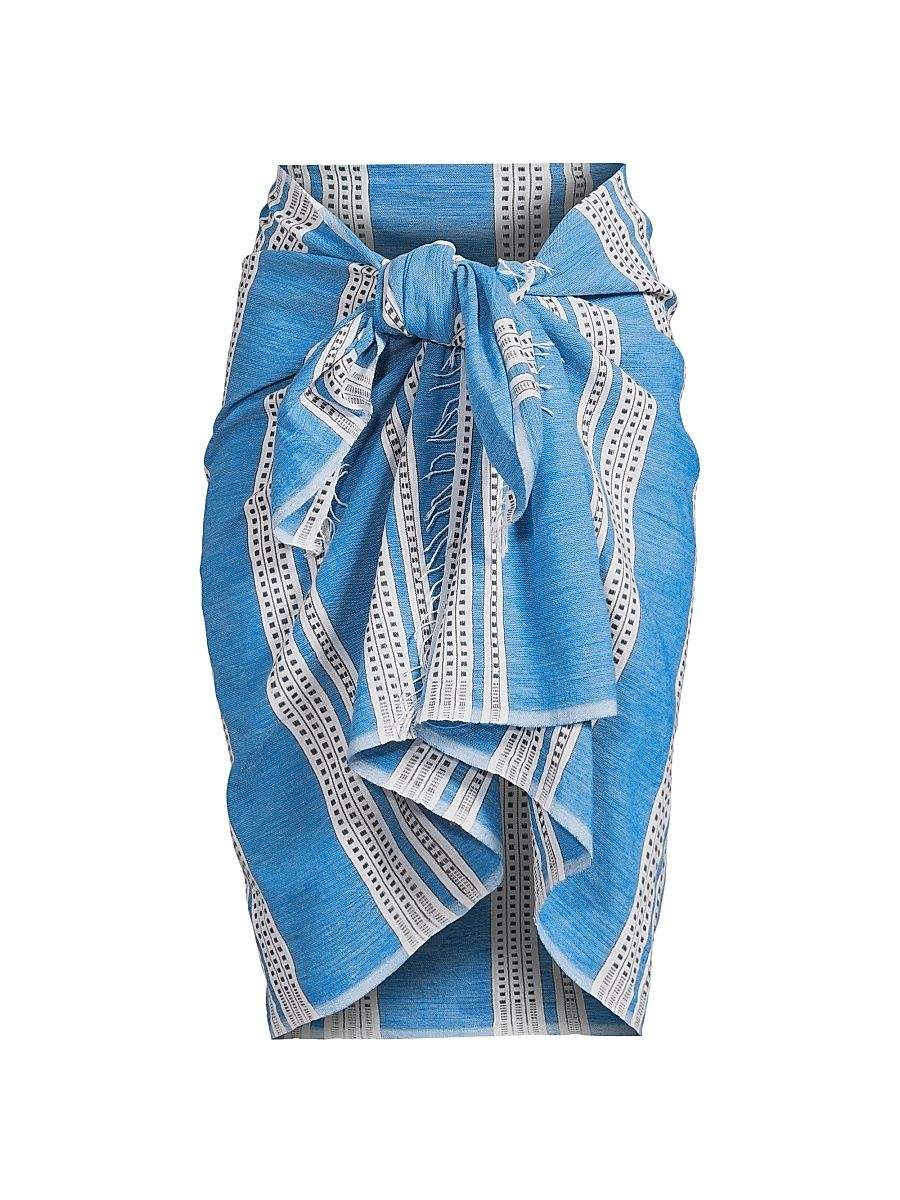 Women's Lema Cotton Sarong - Amira Baltic