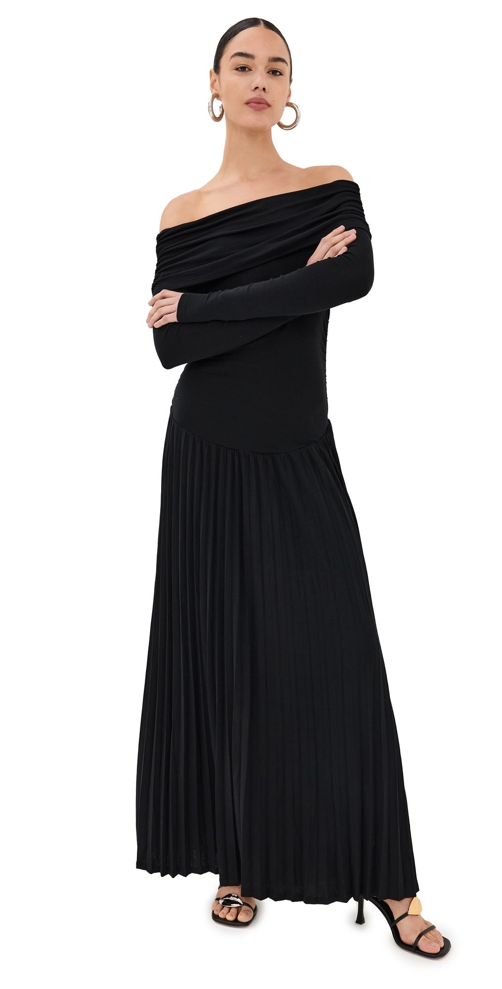 Lioness Field of Dreams Long Sleeve Maxi Dress Onyx XXXL