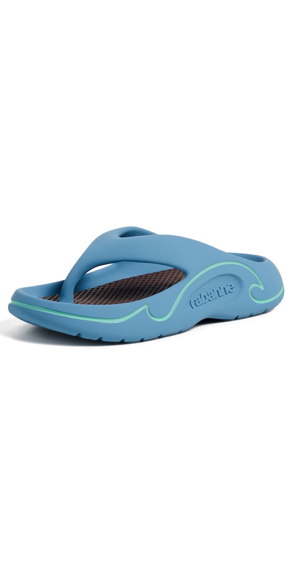 rabanne 3D Flip Flops Light Blue 38