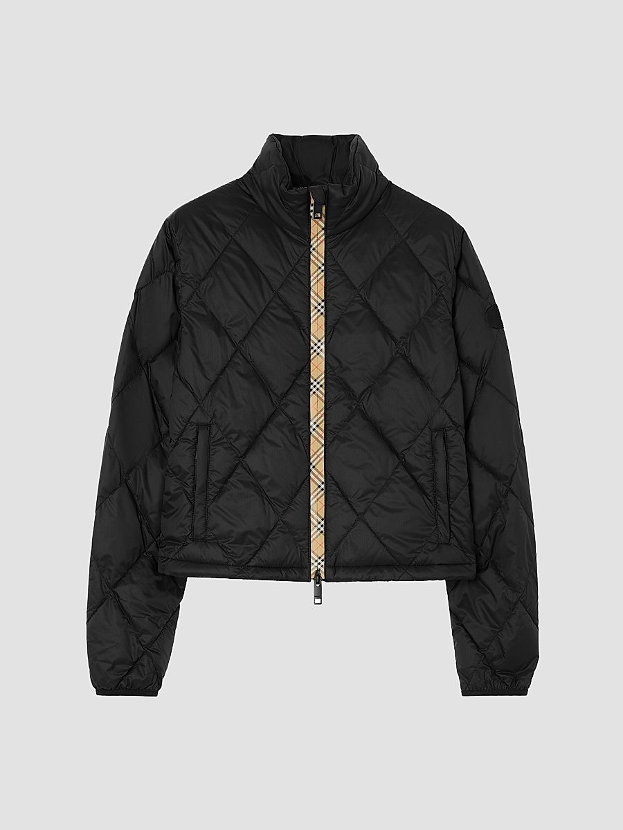 Women's Bramford Quilted Zip Jacket - Black - Size XXS
