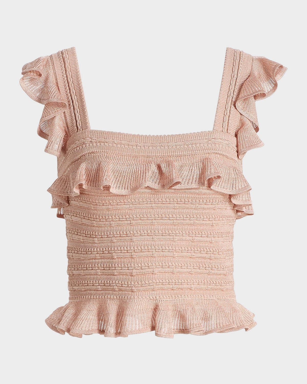 Rebellion Lace Frill Crop Top