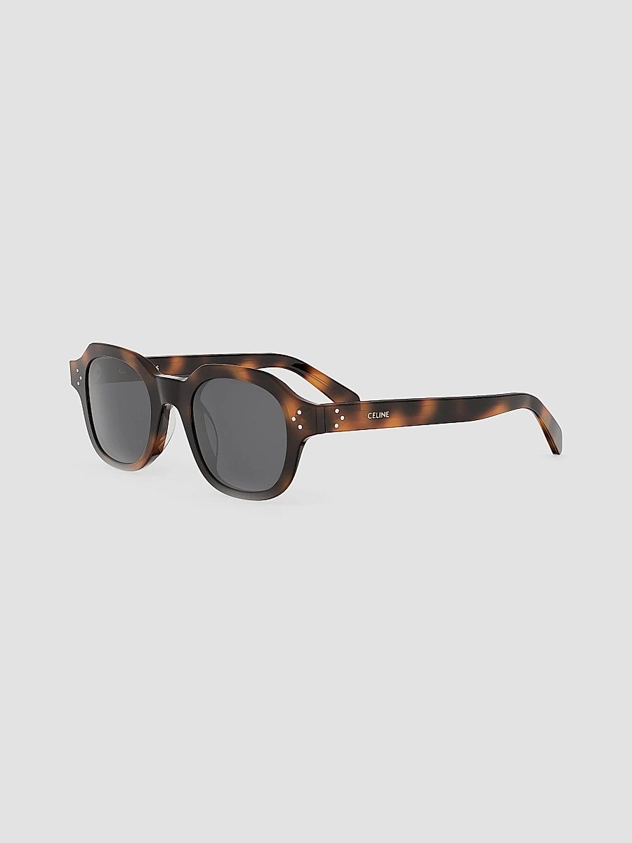 CELINE Men's Celine 3 Dots HD 48MM Square Sunglasses - Blonde Havana And Smoke