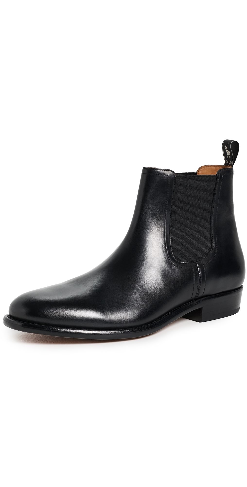 Polo Ralph Lauren Owen Leather Chelsea Boots Black 10