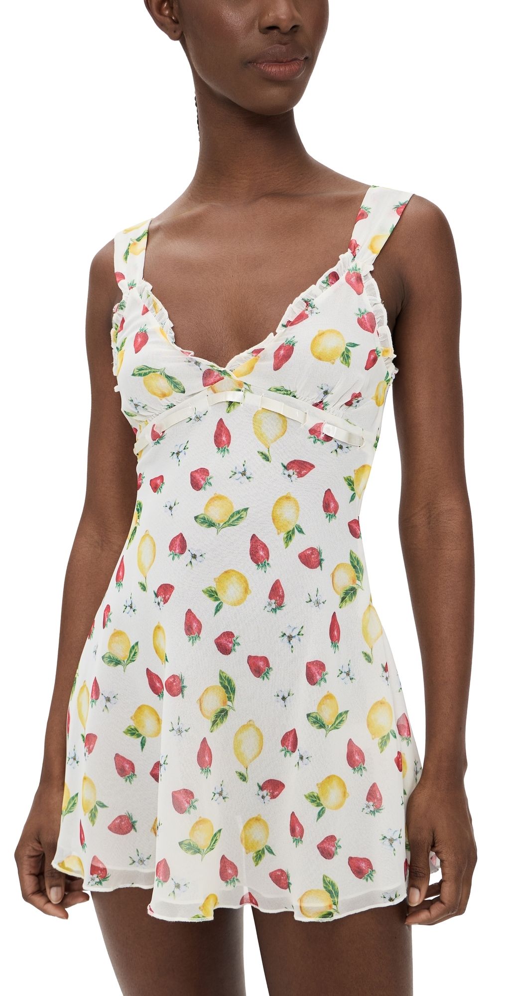 Frankies Bikinis Dreamer Chiffon Mini Dress Amalfi M