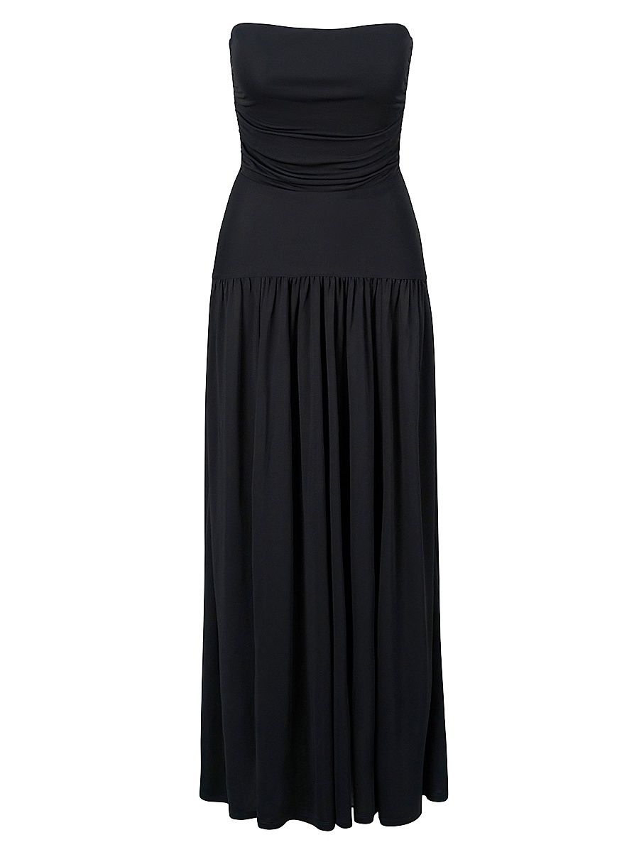 Women's Mariana Strapless Maxi Dress - Black - Size XL