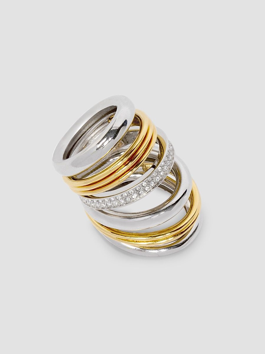 Rabanne Women's Boucle D'Oreill Ring - Gold Silver