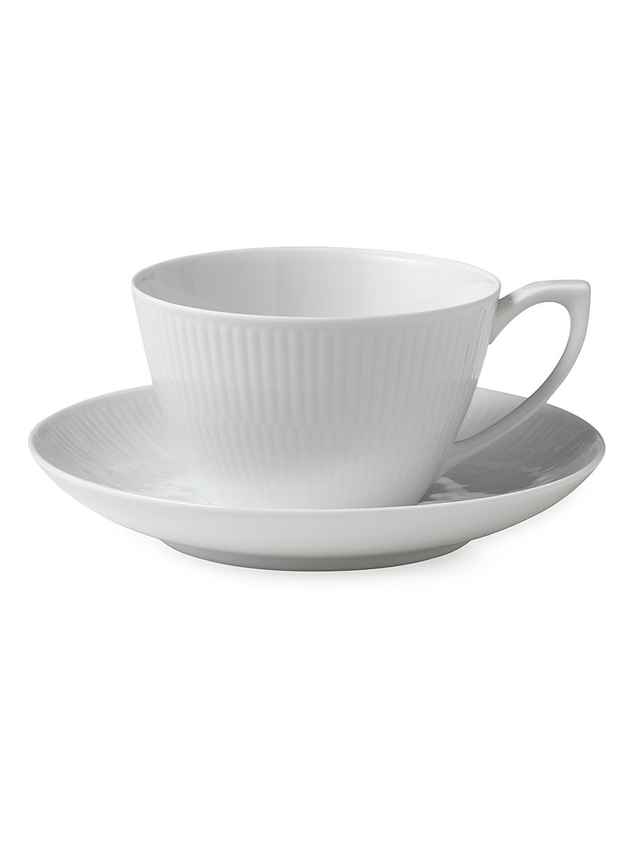 Fluted Tea Cup & Saucer