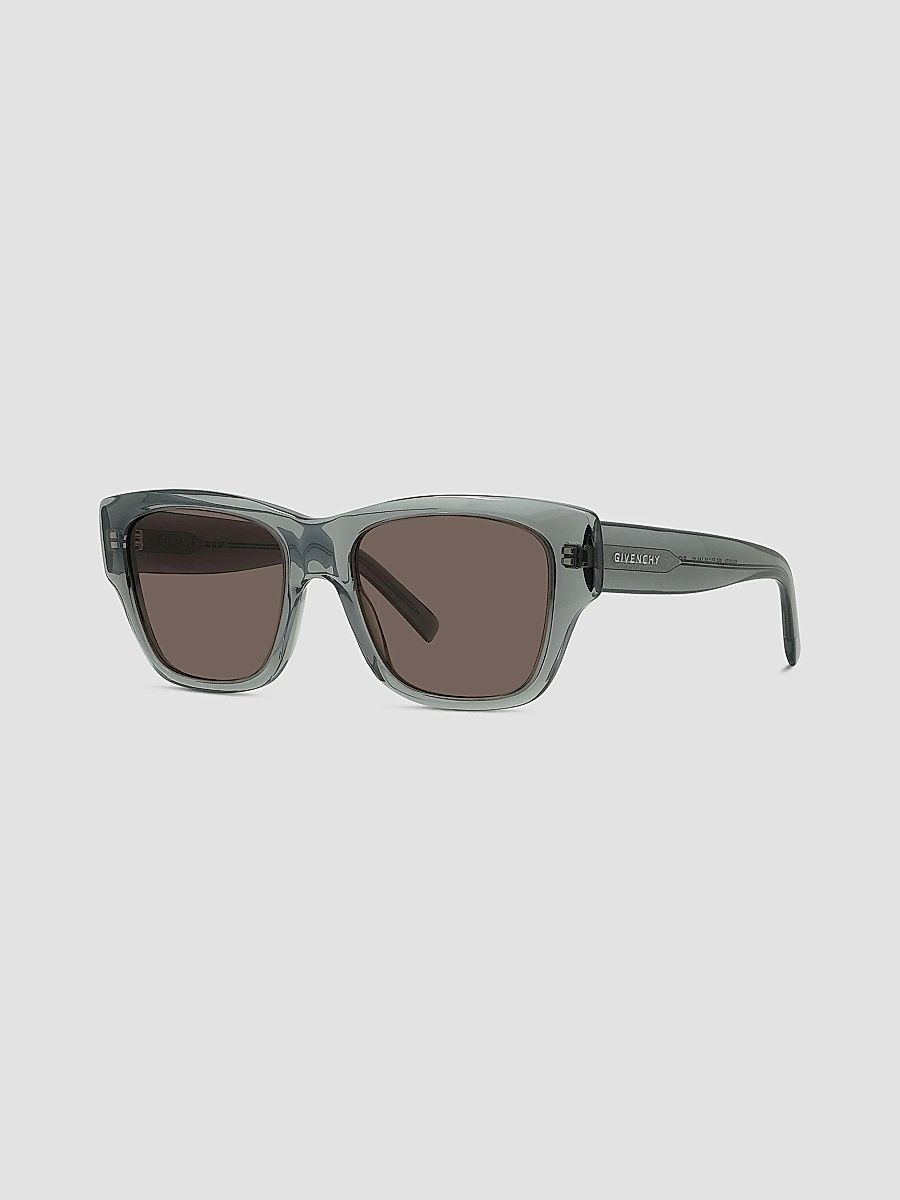 Givenchy Men's City 53MM Geometric Sunglasses - Green Bordeaux