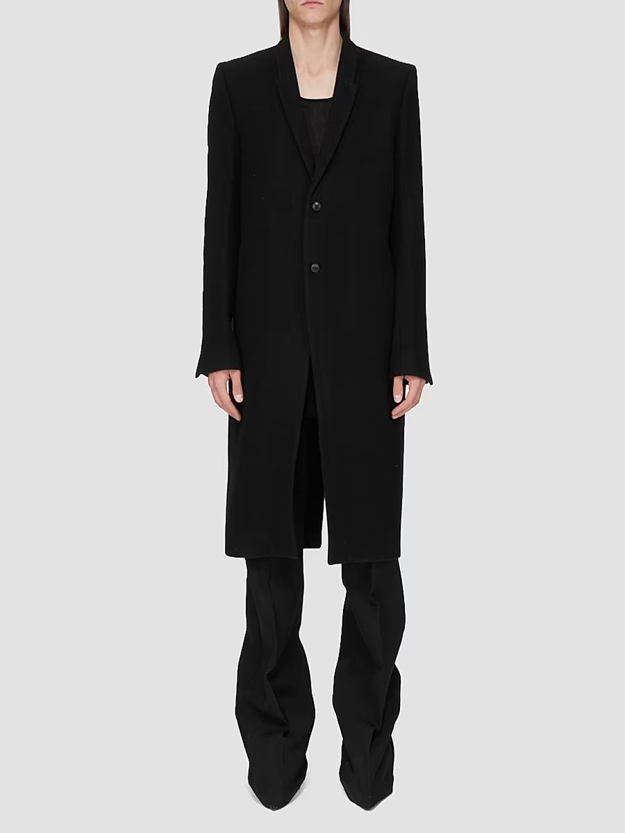 Men's Concordian New Wool Coat - Black - Size 40