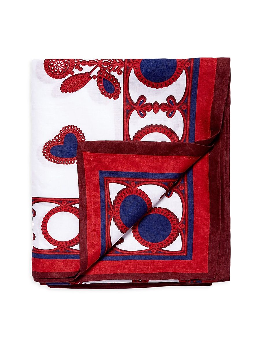 Medium Tablecloth (71'' x 110'') - Red Multicolor