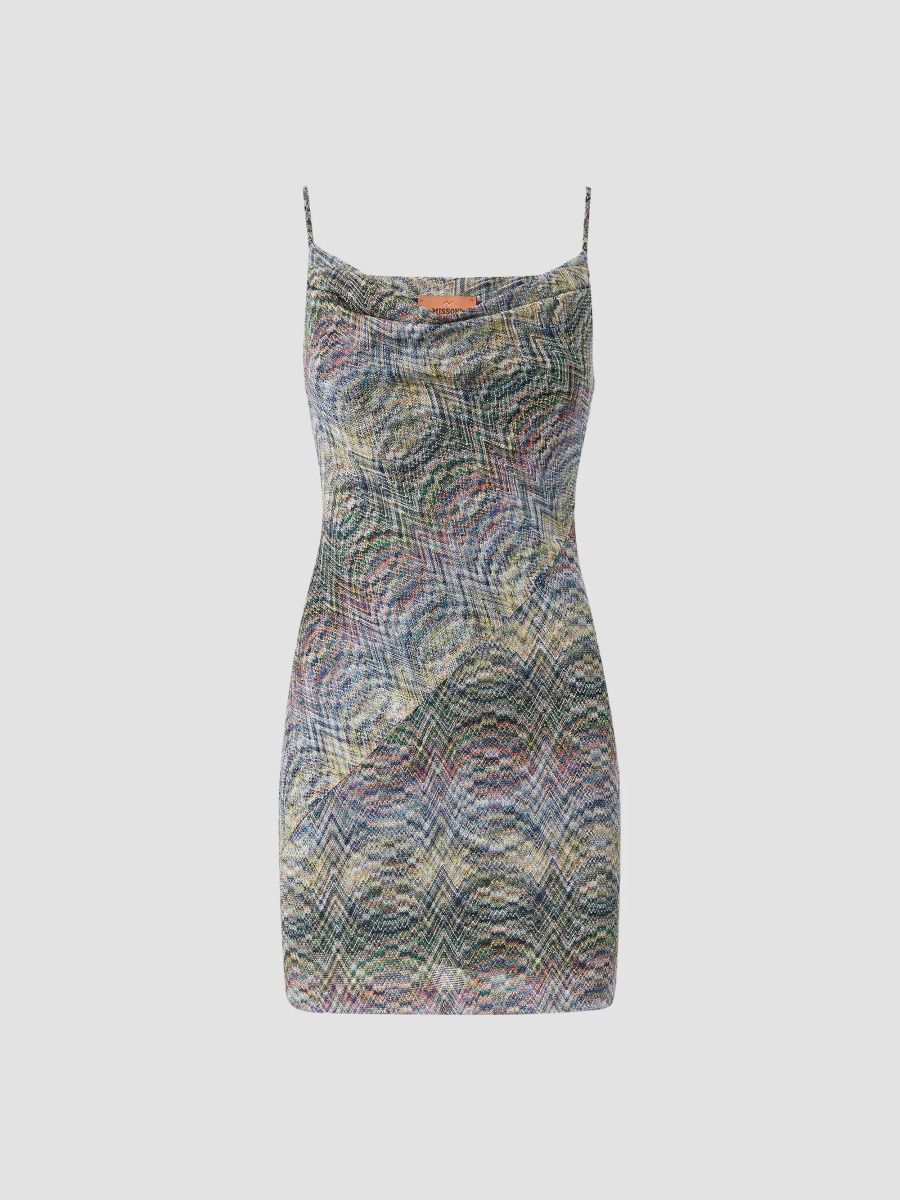 Missoni Women's Printed Scoopneck Mini Dress - Multicolor - Size 4