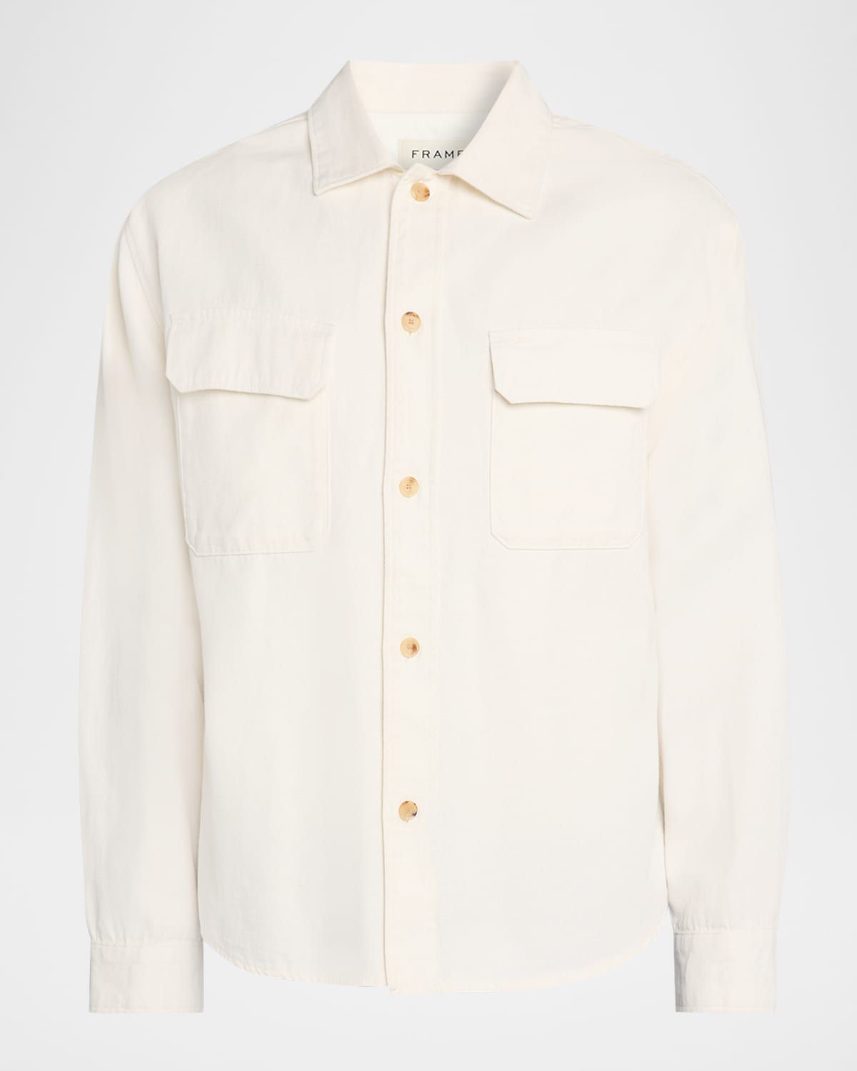 Men & apos;s Linen Double-Pocket Button-Down Shirt