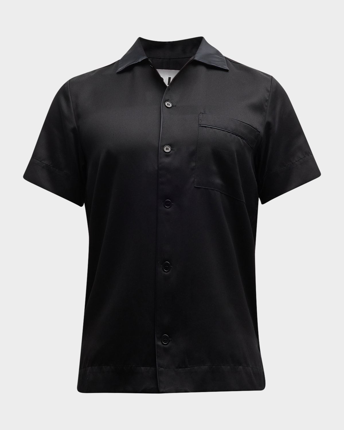 Men & apos;s Casual Button-Down Lounge Shirt