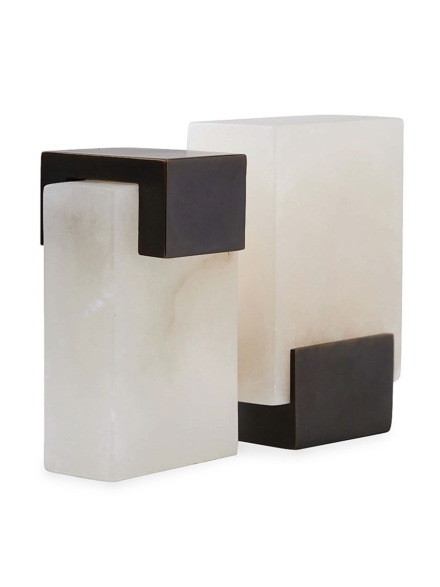 Tolliver 2-Piece Bookends Set - Black