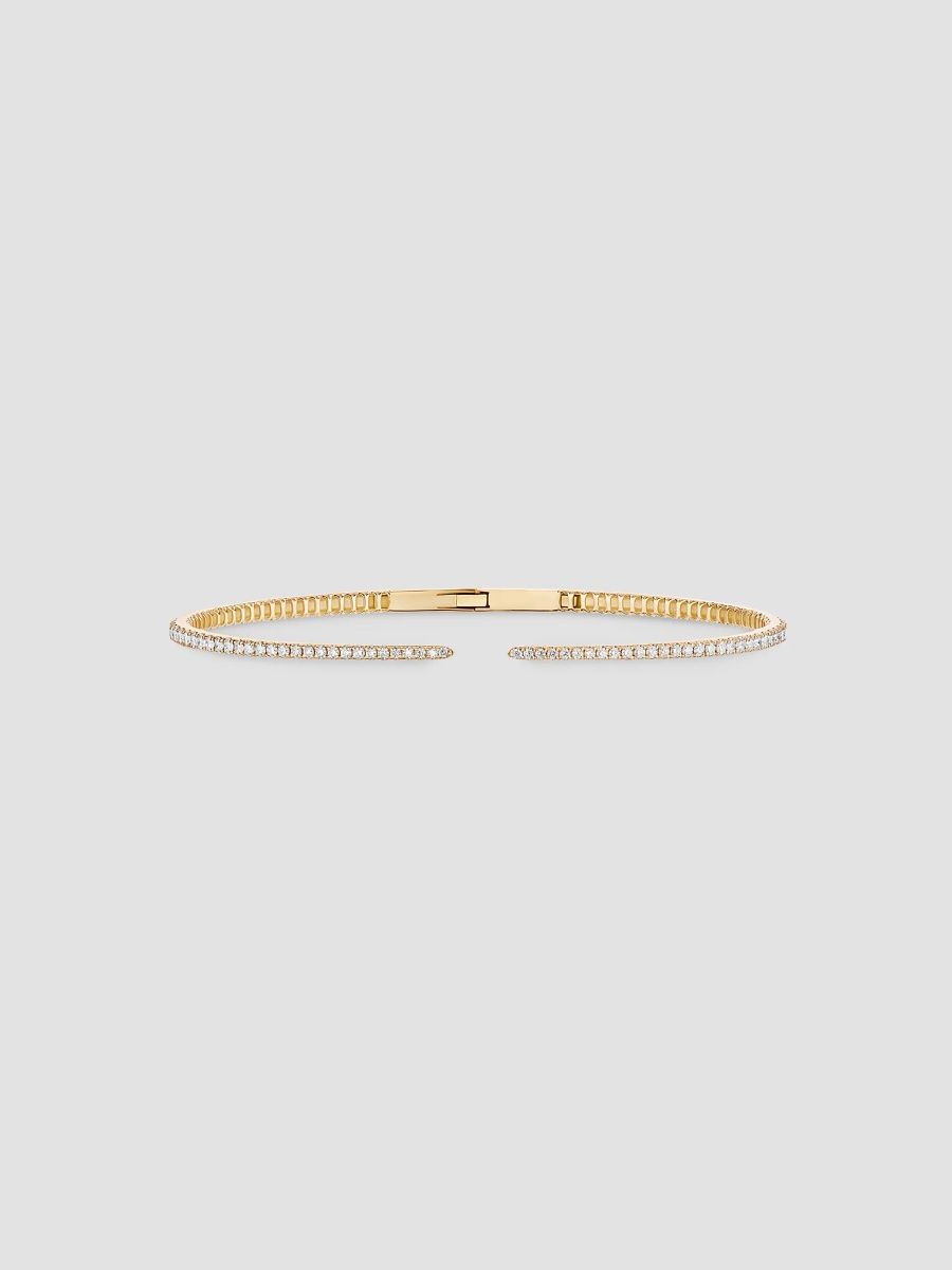 Lana Women's 14K Yellow Gold & 0.67 TCW Diamond Cuff - Yellow Gold - Size 6