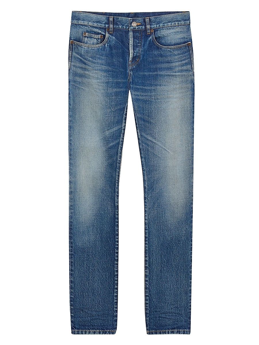 Saint Laurent Men's Slim Jeans in Denim - South Blue - Size 32