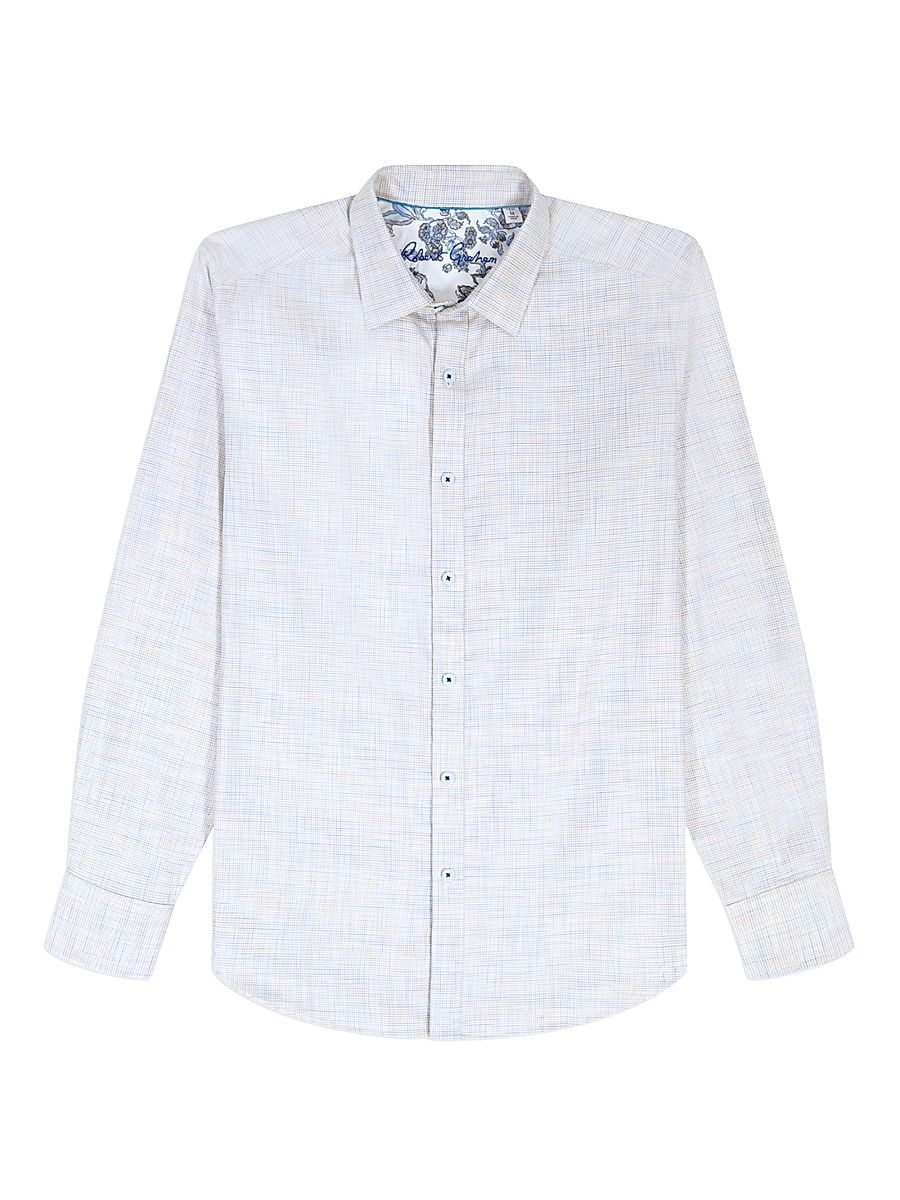 Men's Edison Space-Dye Cotton Shirt - Sand - Size XXXL