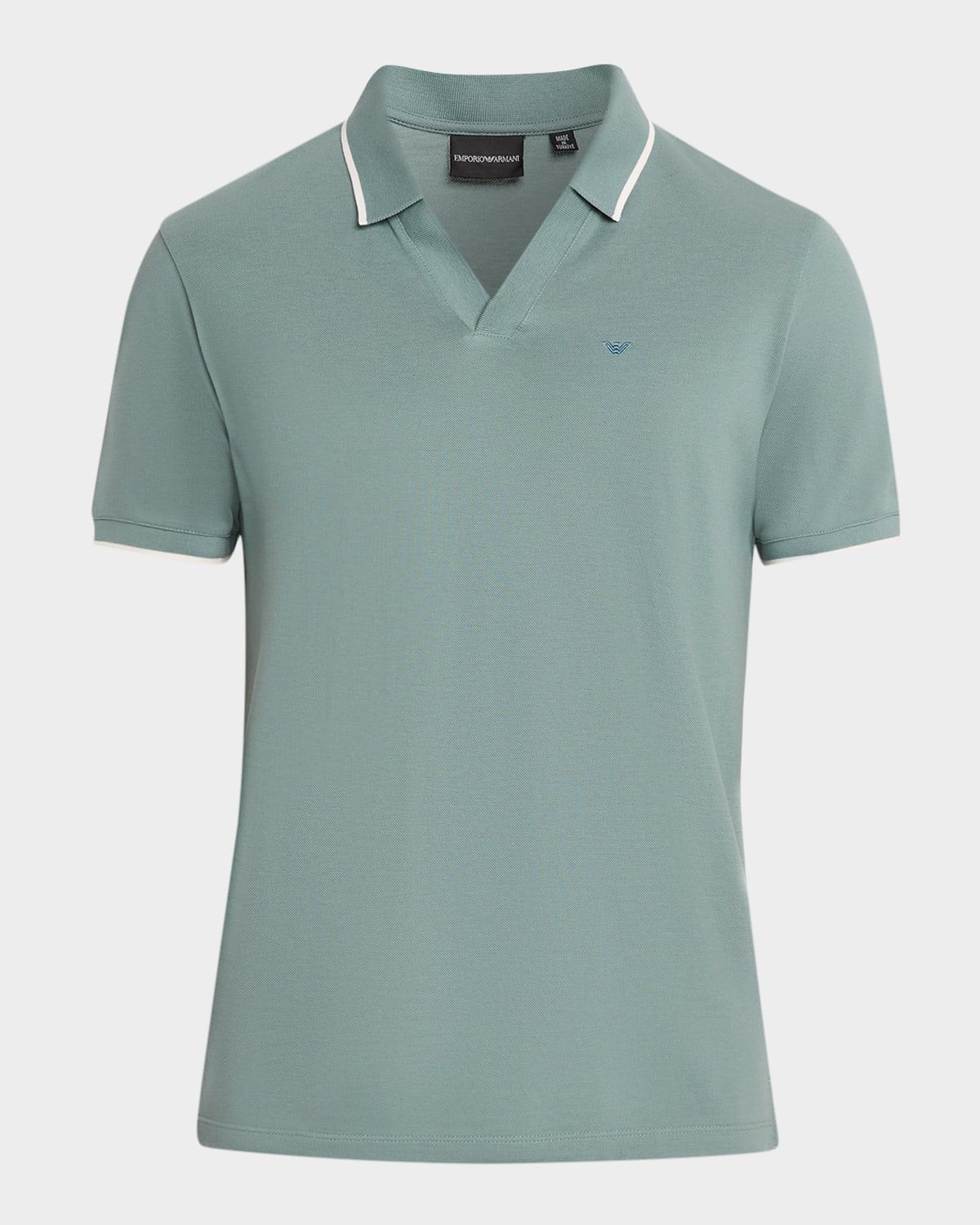 Men & apos;s V-Neck Pique Polo Shirt