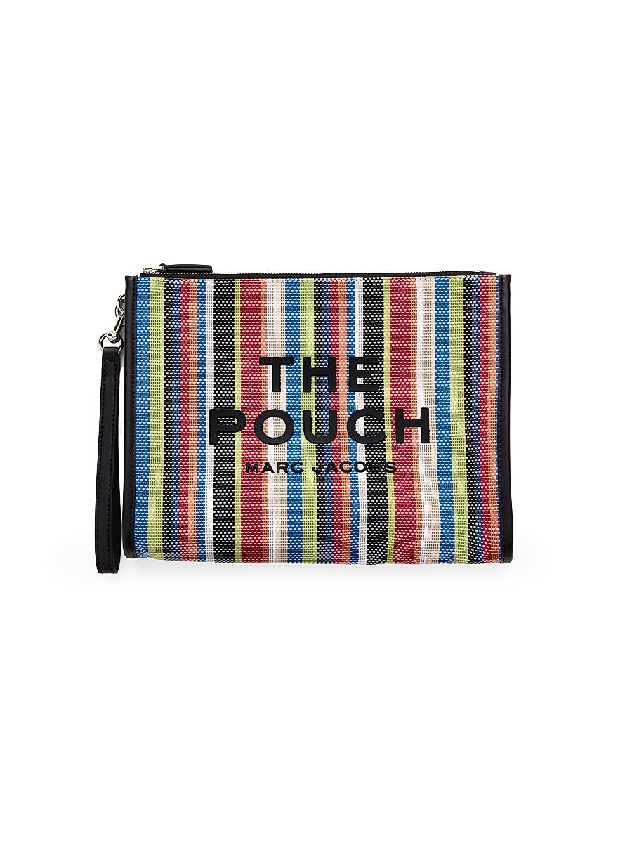 Women's The Stripe Mesh Large Pouch - Red Multi