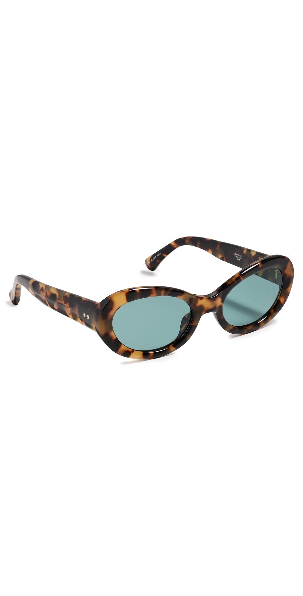 Dries Van Noten Oval Sunglasses Tortoise Shell One Size