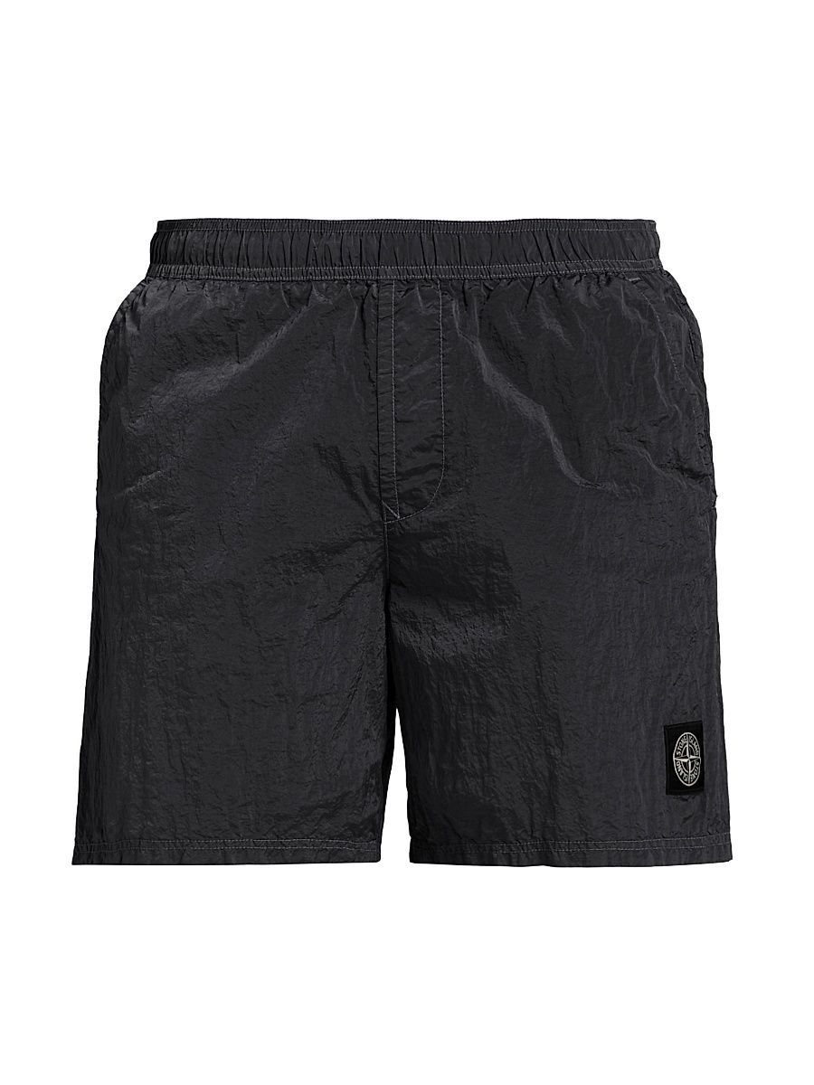 Men's Nylon Swim Trunks - Black - Size Medium