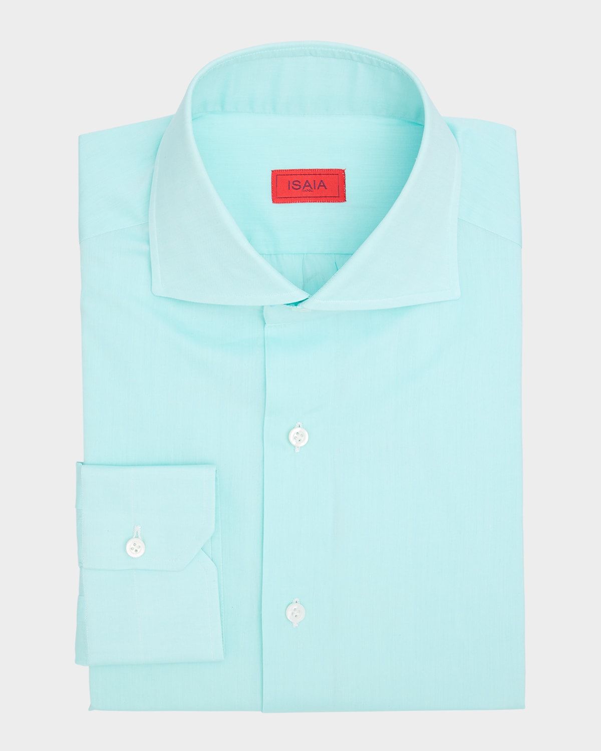 Men & apos;s Solid Cotton Dress Shirt