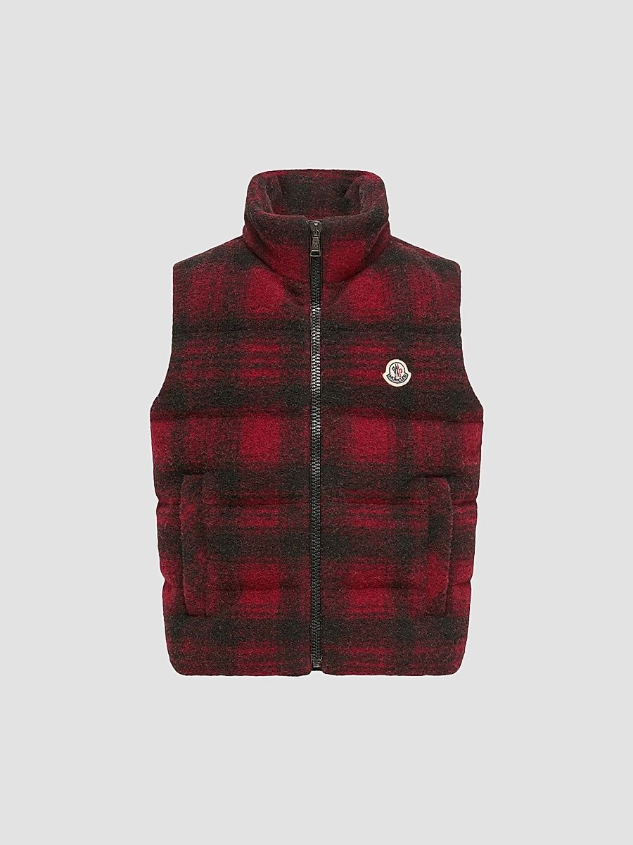 Little Boy's & Boy's Laotari Puffer Vest - Black Red - Size 14