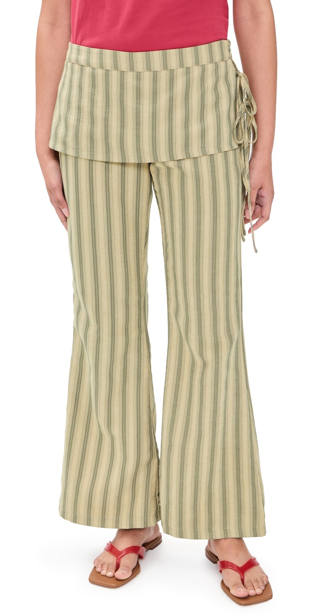 Lioness Alpine Pants Beige Stripe S