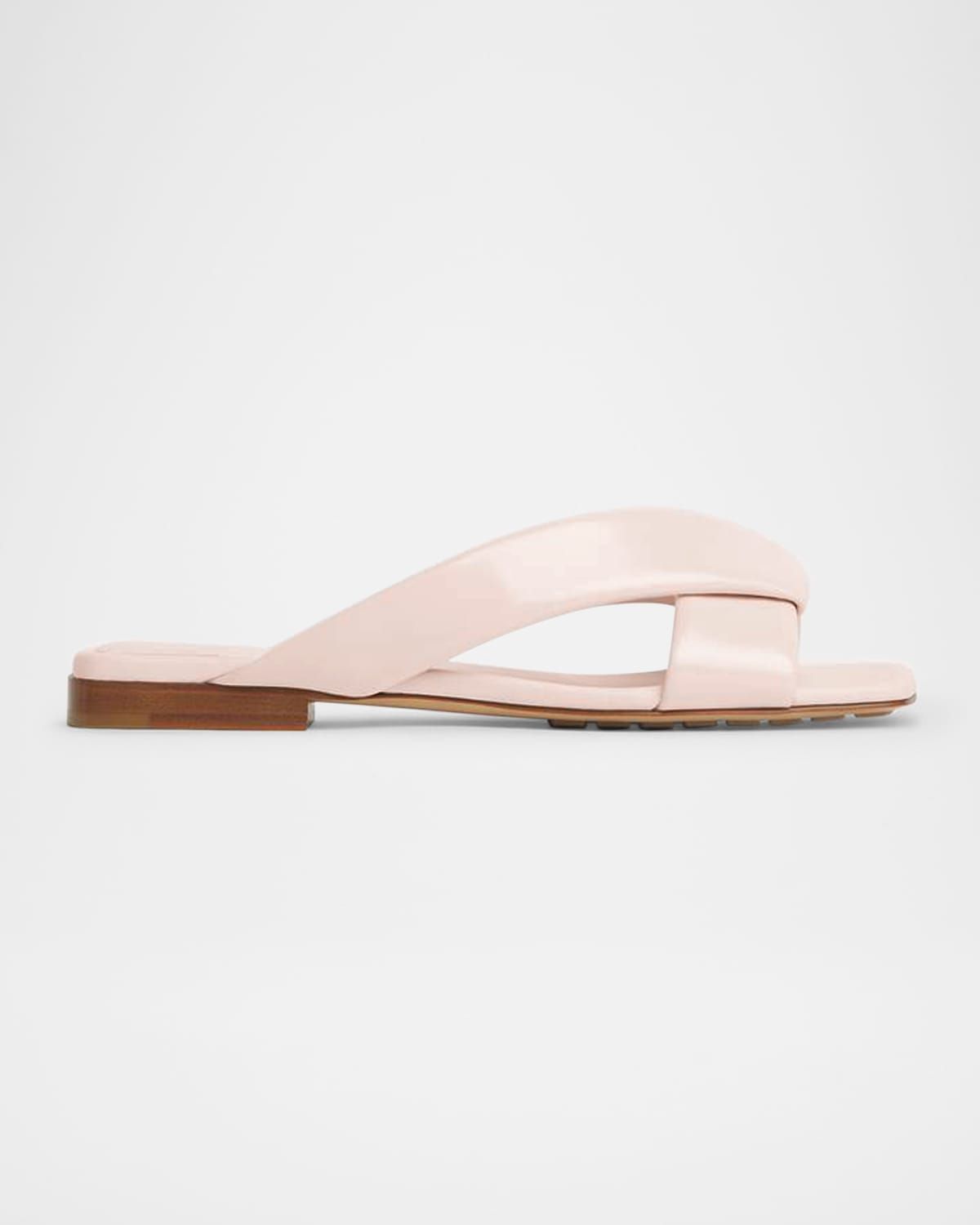 Riva Criss Cross Leather Flat Sandals