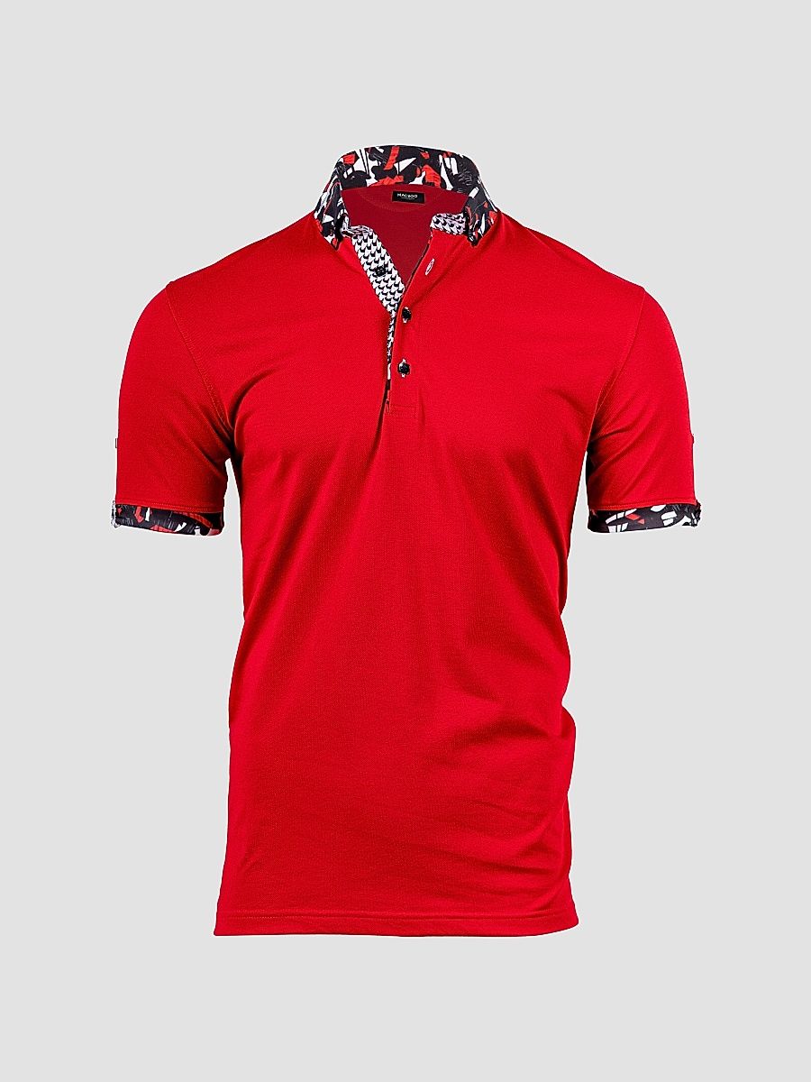 Men's Newton Marthy Polo Shirt - Red - Size XXXXL