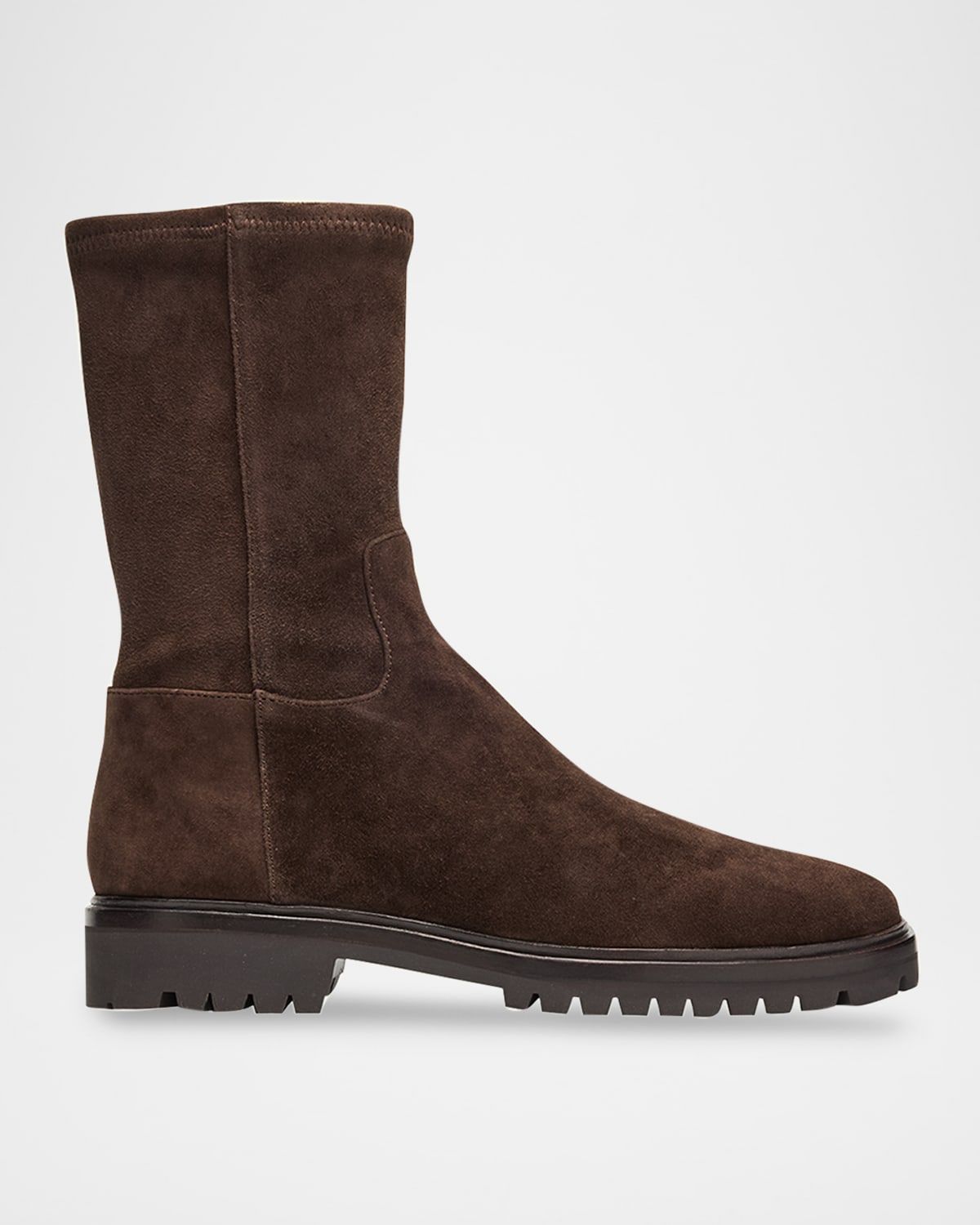 Danny Suede Lug-Sole Ankle Boots