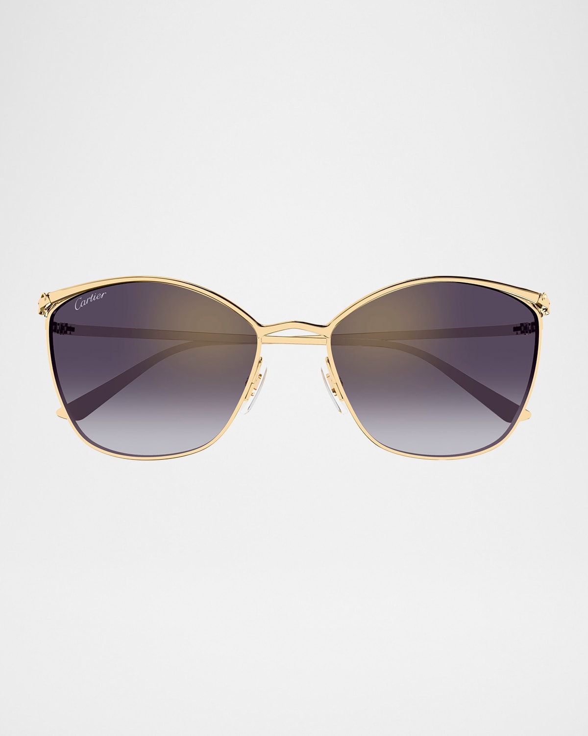 Panthère Cat-Eye Metal Sunglasses