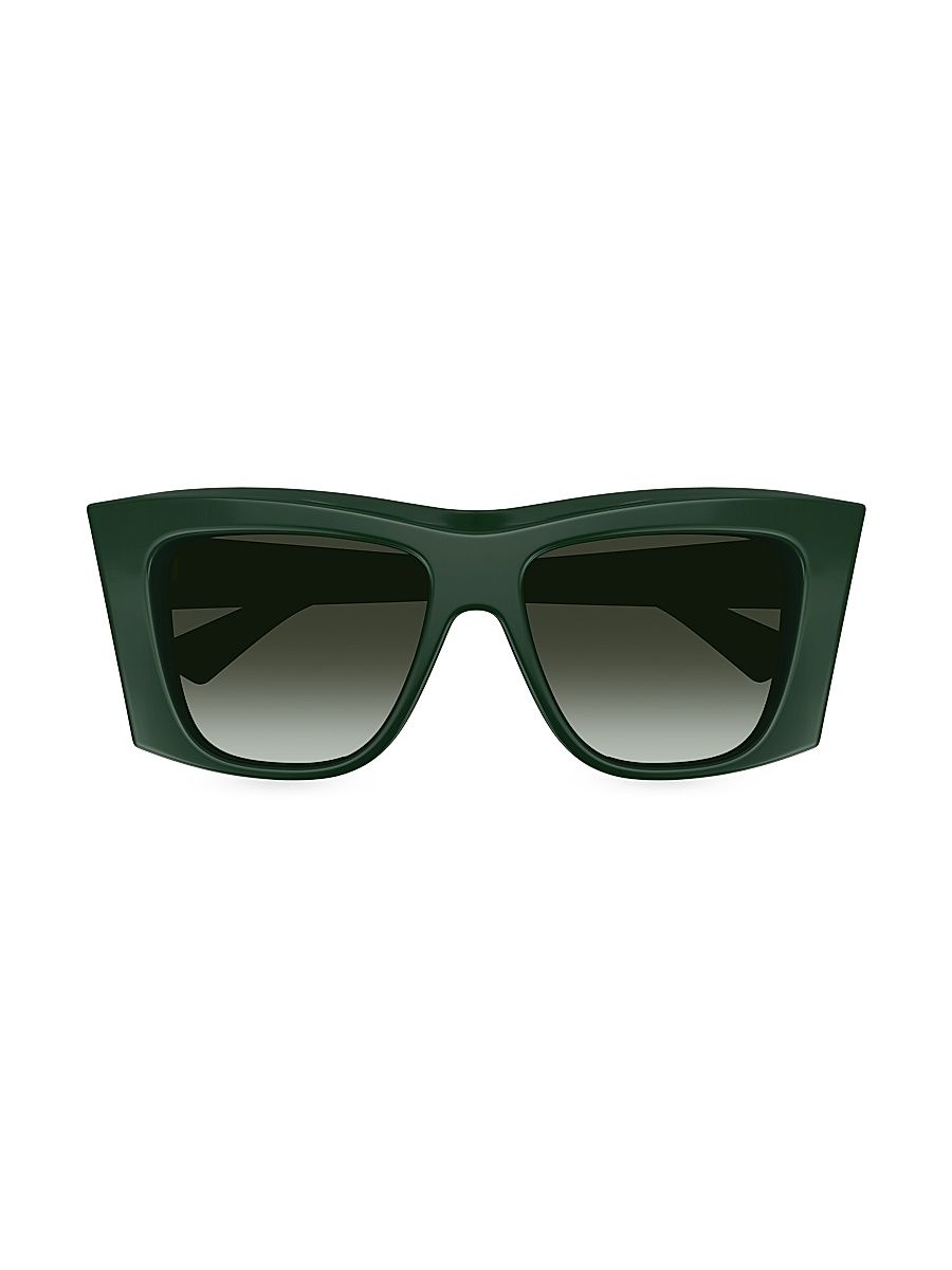 Women's Knot 99MM Geometrical Sunglasses - Green