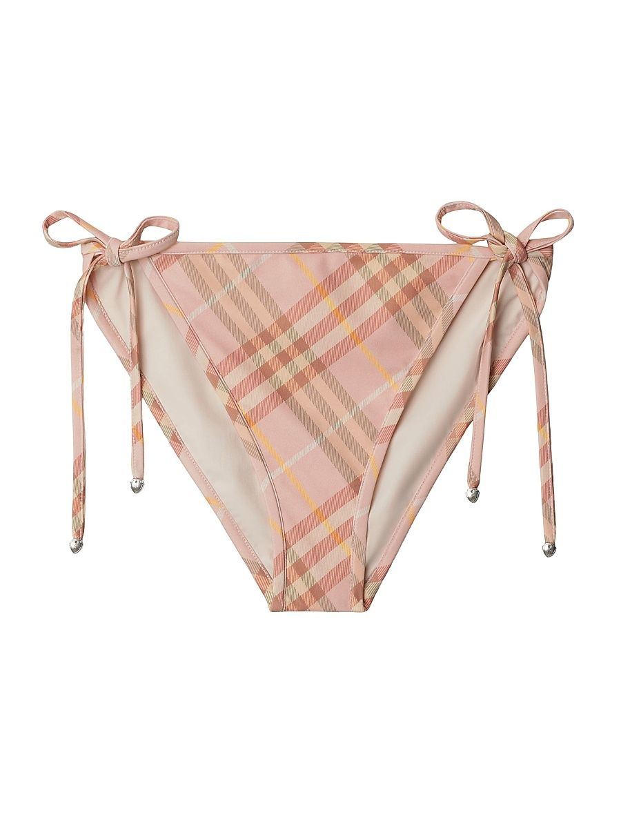 Women's Check String Bikini Bottom - Teacup Ip Check - Size XL