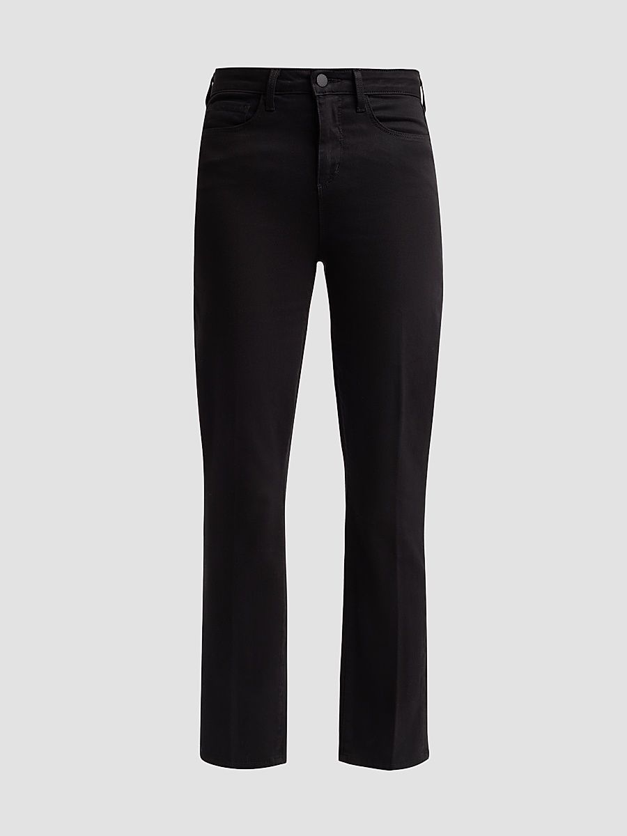 Women's Celestia High-Rise Slim-Fit Crop Jeans - Noir - Size 31
