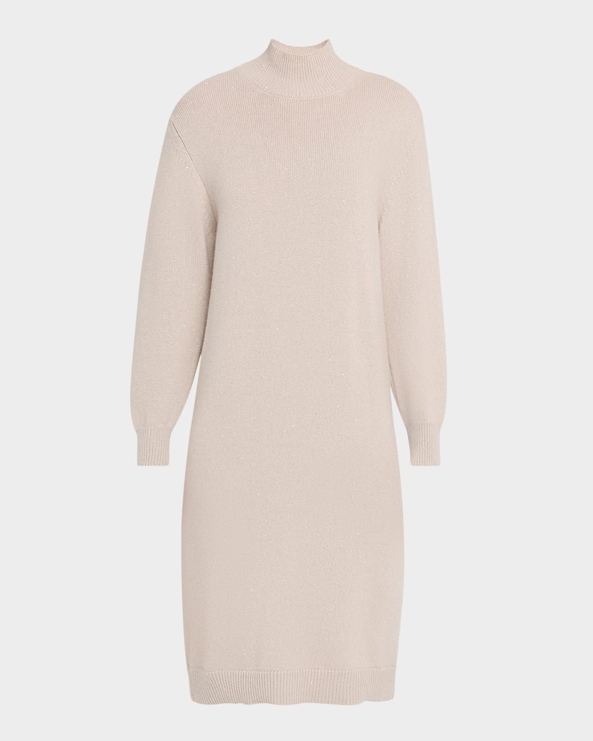Cashmere Mock-Neck Sweater Dress
